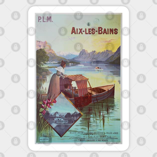 Aix-les-Bains,Savoie,France,Travel Poster Sticker by BokeeLee